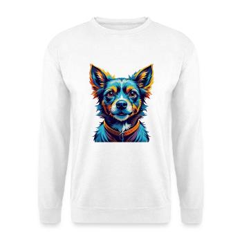 Kintamani Race Chien Dessin animé Coloré Kawaii - Sweat-shirt Unisexe - blanc - Devant