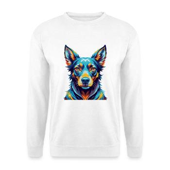 Andalusischer Windhund Hunderasse Bunte Karikatur Kawaii - Unisex Pullover - Weiß - Vorne
