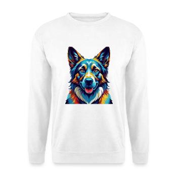 Berger Bohême Chien Race Dessin Animé Kawaii - Sweat-shirt Unisexe - blanc - Devant