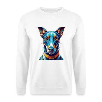 Rampur lévrier chien race coloré dessin animé Kawaii - Sweat-shirt Unisexe - blanc - Devant