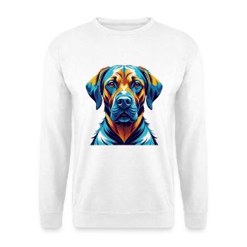 Rhodesian Ridgeback Chien Race Dessin animé Kawaii - Sweat-shirt Unisexe - blanc - Devant