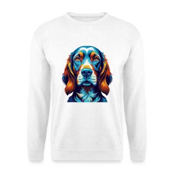 Redbone Coonhound Chien Race Dessin animé Kawaii - Sweat-shirt Unisexe - blanc - Devant