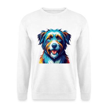 Berger des Pyrénées Race Dessin animé Kawaii - Sweat-shirt Unisexe - blanc - Devant