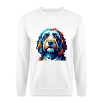 Petit Basset Griffon Vendéen Race De Chien Dessin Animé - Sweat-shirt Unisexe - blanc - Devant