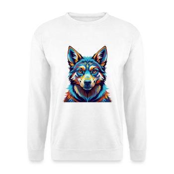 Tamaskan Dog Breed Colorful Cartoon Kawaii - Unisex Sweatshirt - white - Front