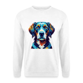Vieux chien d’arrêt danois race dessin animé Kawaii - Sweat-shirt Unisexe - blanc - Devant