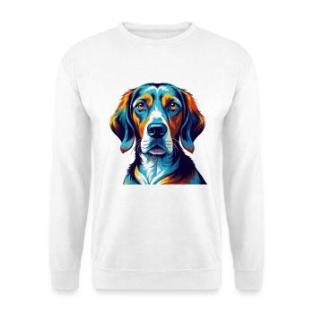 Polish Hunting Hound Dog Breed Cartoon Kawaii - Unisex Sweatshirt - white - Front