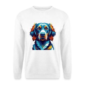 Polnische Jagdhunderasse Bunte Karikatur Kawaii - Unisex Pullover - Weiß - Vorne