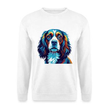Pont Audemer Epagneul Chien Race Dessin Animé Kawaii - Sweat-shirt Unisexe - blanc - Devant