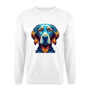 Vizsla race de chien coloré dessin animé Kawaii - Sweat-shirt Unisexe - blanc - Devant