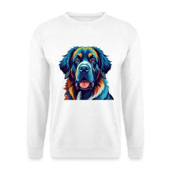 Spanish Mastiff Dog Breed Colorful Cartoon Kawaii - Unisex Sweatshirt - white - Front