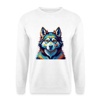 Seppala Siberian Sleddog Breed Cartoon Kawaii - Unisex Sweatshirt - white - Front