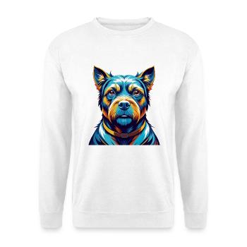 Tosa Hunderasse Buntes Aquarell Cartoon Kawaii - Unisex Pullover - Weiß - Vorne
