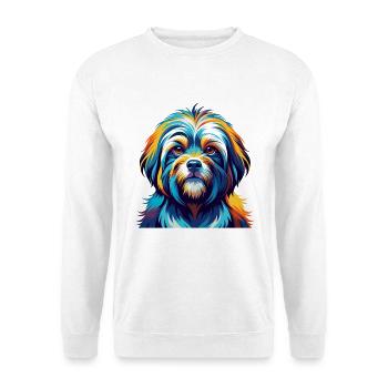 Tibetische Kyi Apso Hunderasse Bunte Karikatur Kawaii - Unisex Pullover - Weiß - Vorne