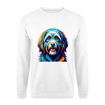 Tibetan Terrier Dog Breed Colorful Cartoon Kawaii - Unisex Sweatshirt - white - Front