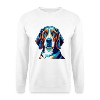 Treeing Walker Coonhound Dog Breed Cartoon Kawaii - Unisex Sweatshirt - white - Front
