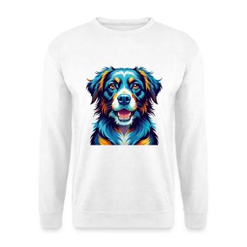 Saarlooswolfhond Dog Breed Colorful Cartoon Kawaii - Unisex Sweatshirt - white - Front