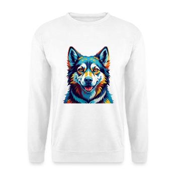 Westsibirische Laika Hunderasse Karikatur Kawaii - Unisex Pullover - Weiß - Vorne
