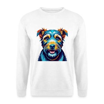 Welsh Terrier Chien Race Coloré Dessin Animé Kawaii - Sweat-shirt Unisexe - blanc - Devant