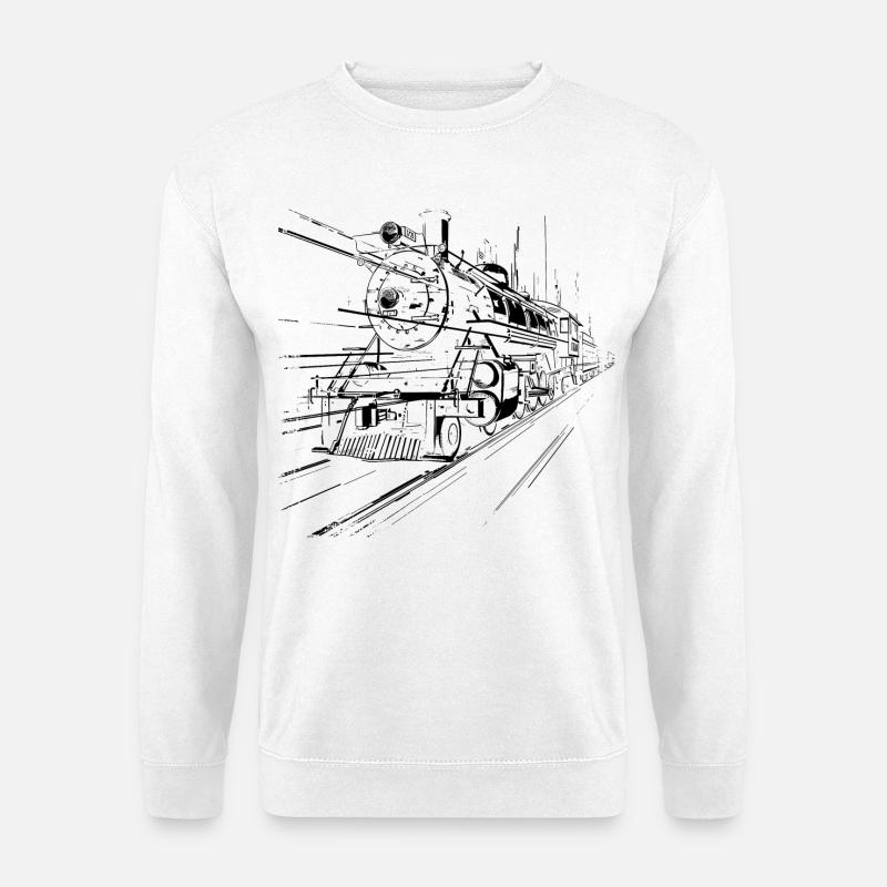 Zug - Unisex Pullover - Weiß