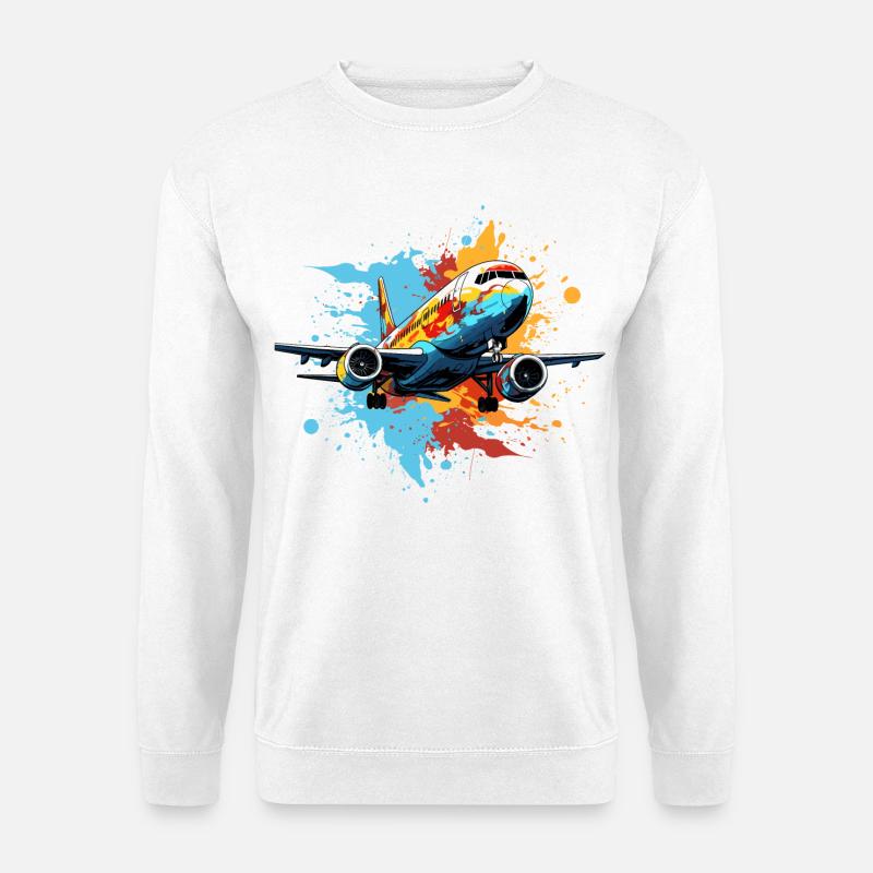 Airplane Graffiti - Unisex Sweatshirt - white