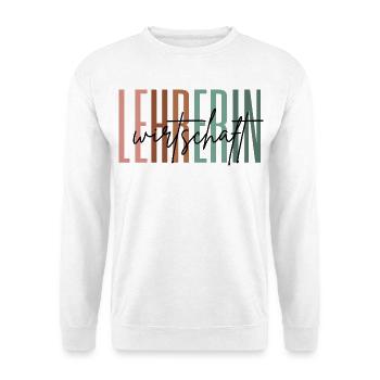 Lehrerin Wirtschaft Wirtschaftslehrerin Geschenk - Unisex Pullover - Weiß - Vorne