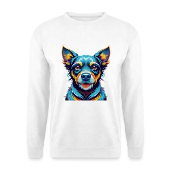 Ratonero Valenciano Race Chien Dessin animé Kawaii - Sweat-shirt Unisexe - blanc - Devant