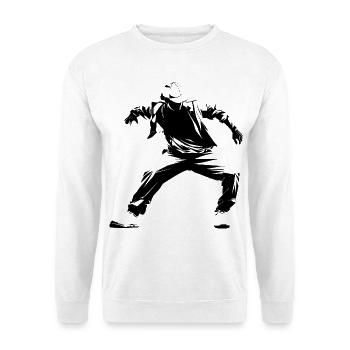 Breakdance Sketch - Unisex Sweatshirt - white - Front