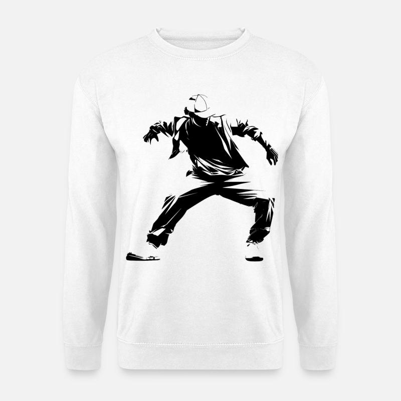 Breakdance Sketch - Unisex Sweatshirt - white