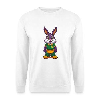 Rabbit Funny Kawaii Cartoon Character Clipart - Unisex Sweatshirt - white - Front