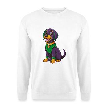 Labrador Retriever Hund Kawaii Zeichentrickfigur - Unisex Pullover - Weiß - Vorne