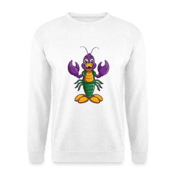 Hummer Lustige Kawaii Cartoon Figur Clipart - Unisex Pullover - Weiß - Vorne