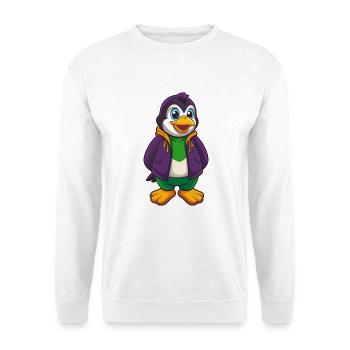 Pinguin Lustige Kawaii Cartoon Figur Clipart - Unisex Pullover - Weiß - Vorne