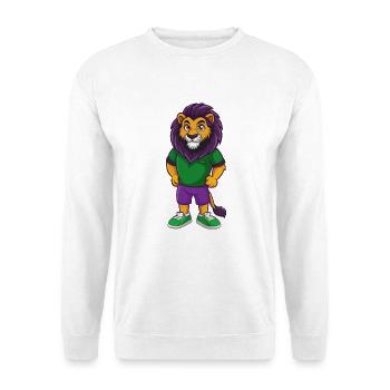 Lion Funny Kawaii Cartoon Character Clipart - Unisex Sweatshirt - white - Front
