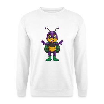 Ladybug Funny Kawaii Cartoon Character Clipart - Unisex Sweatshirt - white - Front