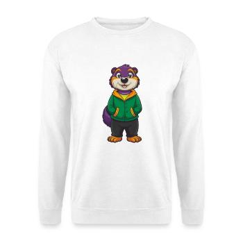 Murmeltier Lustige Kawaii Cartoon Figur Clipart - Unisex Pullover - Weiß - Vorne