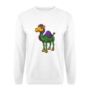 Camel Funny Kawaii Cartoon Character Clipart - Unisex Sweatshirt - white - Front