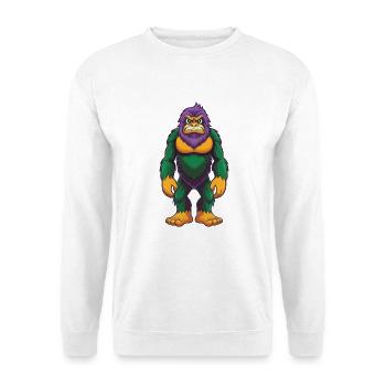 BigFoot Lustige Kawaii Cartoon Figur Clipart - Unisex Pullover - Weiß - Vorne