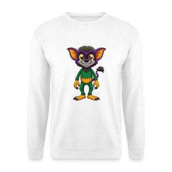 Aye Aye Lustige Kawaii Cartoon Figur Clipart - Unisex Pullover - Weiß - Vorne