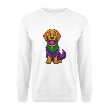 Golden Retriever Dog Kawaii Cartoon Character - Unisex Sweatshirt - white - Front