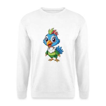Pintade Mignon Personnage De Dessin Animé Kawaii Clipart - Sweat-shirt Unisexe - blanc - Devant
