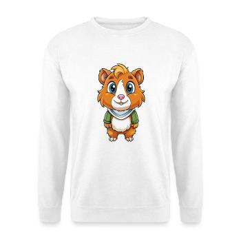Cochon d’Inde Mignon Personnage De Dessin Animé Kawaii Clipart - Sweat-shirt Unisexe - blanc - Devant
