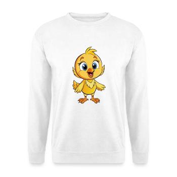 Stieglitz Niedliche Zeichentrickfigur Kawaii Clipart - Unisex Pullover - Weiß - Vorne