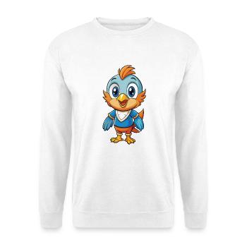 Vogel Niedliche Zeichentrickfigur Kawaii Clipart - Unisex Pullover - Weiß - Vorne