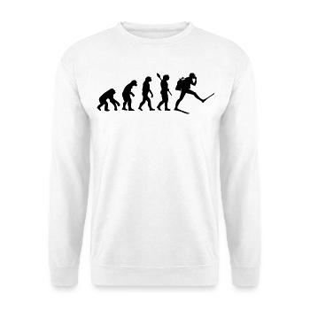 Scuba Diver Lustige menschliche Evolution - Unisex Pullover - Weiß - Vorne