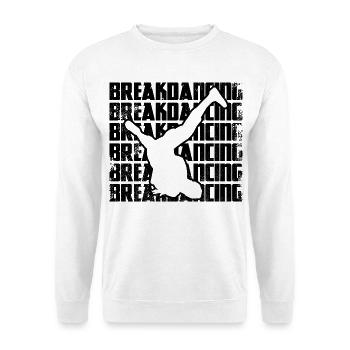 Breakdance - Unisex Pullover - Weiß - Vorne