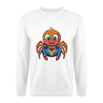 Spinne Niedliche Zeichentrickfigur Kawaii Clipart - Unisex Pullover - Weiß - Vorne