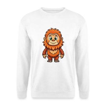 BigFoot Niedliche Zeichentrickfigur Kawaii Clipart - Unisex Pullover - Weiß - Vorne
