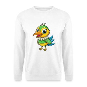 Bienenfresser Niedliche Zeichentrickfigur Kawaii Clipart - Unisex Pullover - Weiß - Vorne