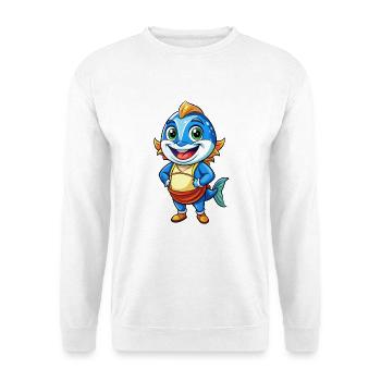 Tuna Cute Cartoon Character Kawaii Clipart - Unisex Sweatshirt - white - Front